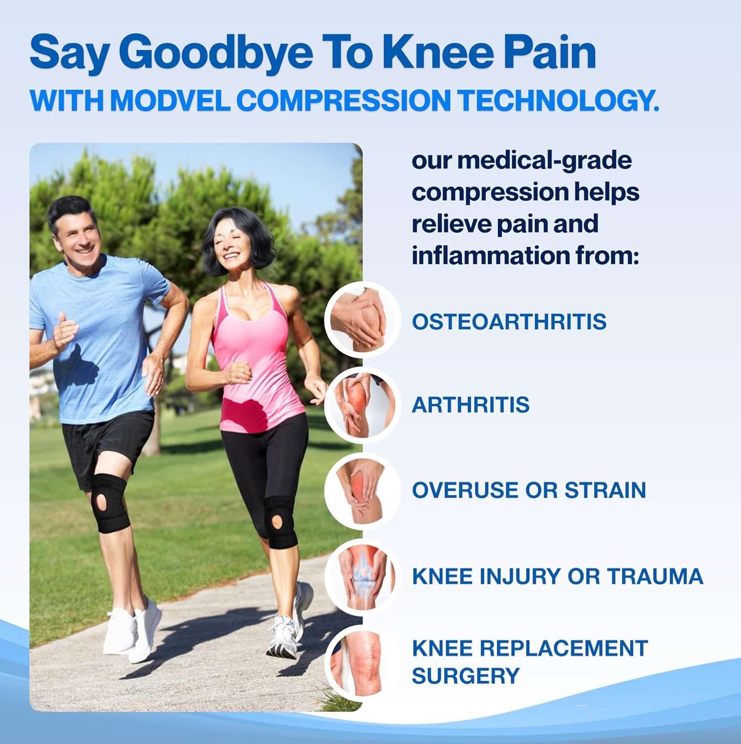 Adjustable Patellar Stabilizer Knee Brace applications