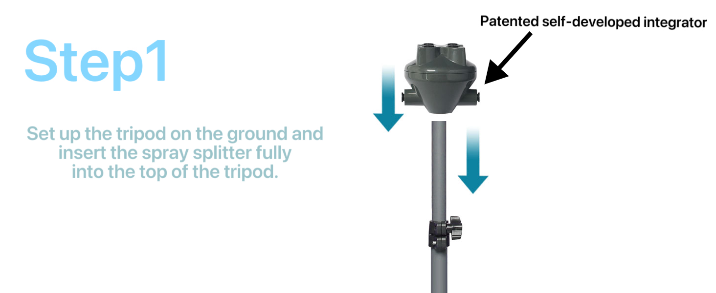 Height-Adjustable 5.3-foot Vertical Misting System