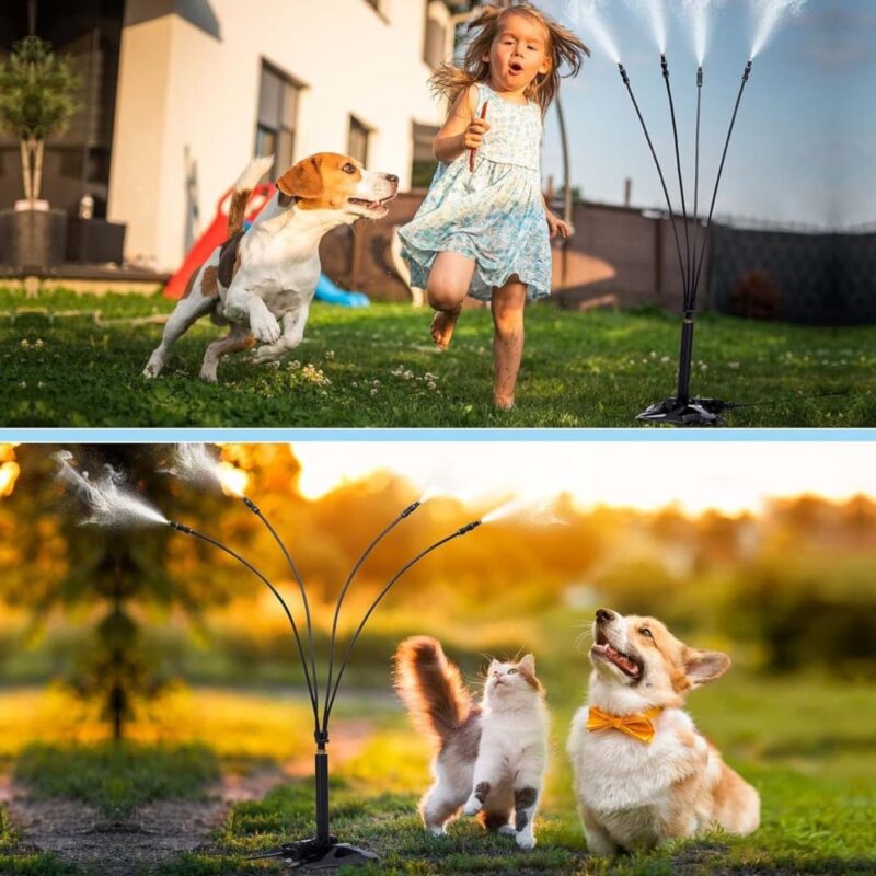 Backyard Cooling Sprinkler Solutions for Kids and Pets