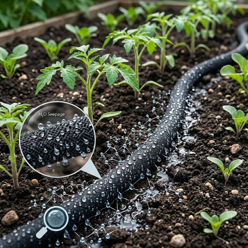 The Physics of Seepage: How Micro-Porous Hoses Mimic "Sweating" for Plants