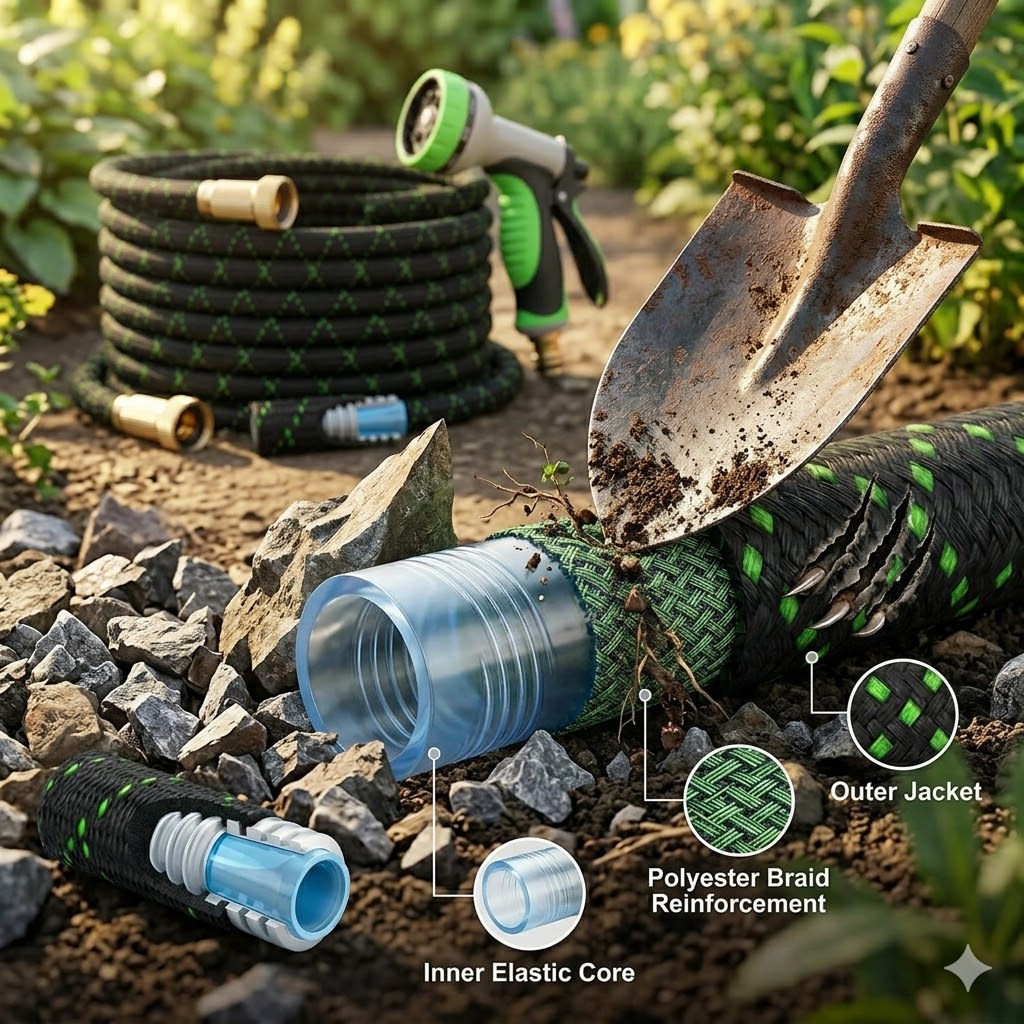 Stainless Steel Water Hoses Puncture-Resistant Armor