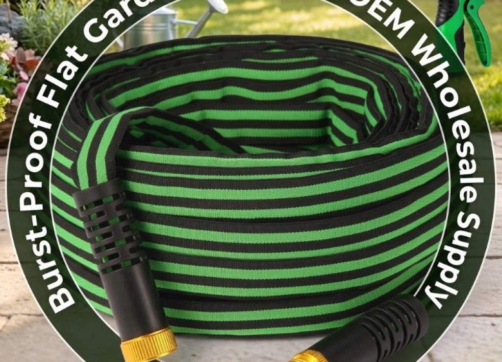 Burst-Proof Flat Garden Hose for OEM Wholesale Supply