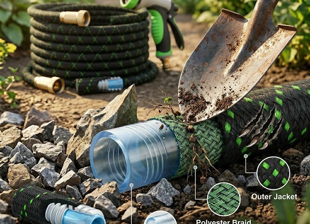 Stainless Steel Water Hoses Puncture-Resistant Armor